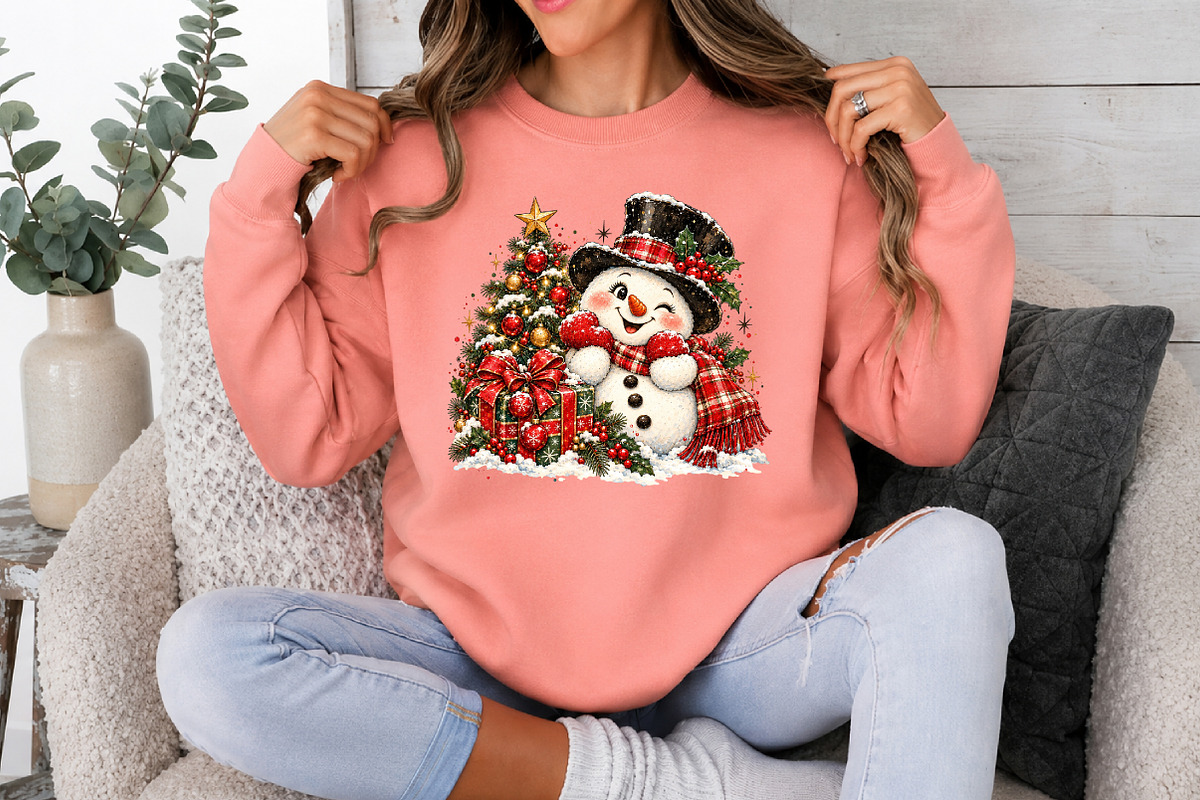 Christmas Snowman PNG, a Seasonal Illustration by Craft Nest (Photo 3 of 6)