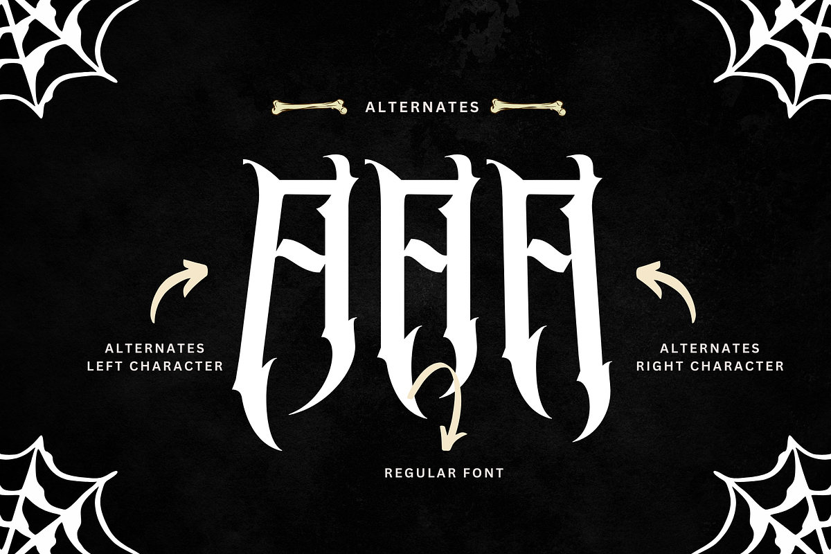 Madnes Blackletter - Logo Font, a Blackletter Font by Nirmana Visual (Photo 9 of 10)