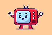 Cute Happy Television Cartoon, a Technology Illustration by Catalyst Labs (Thumbnail 2 of 2)
