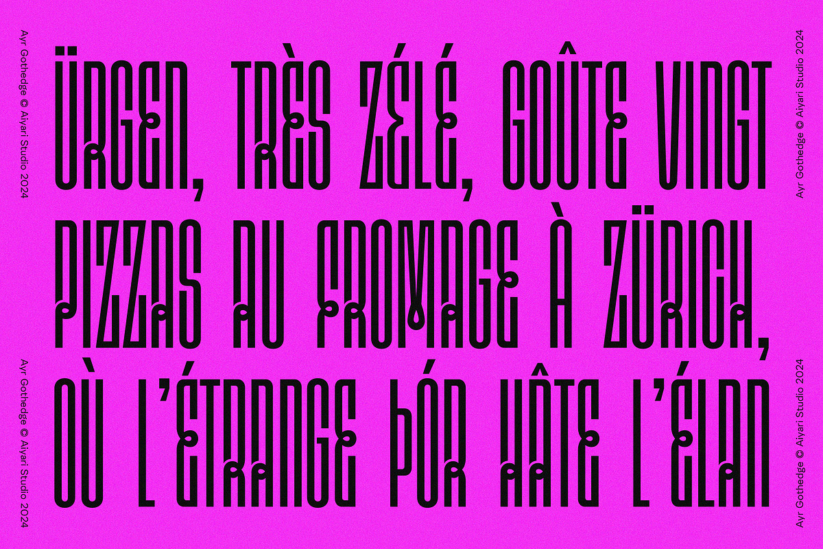 Gothedge, a Sans Serif Font by Aiyari (Photo 4 of 12)