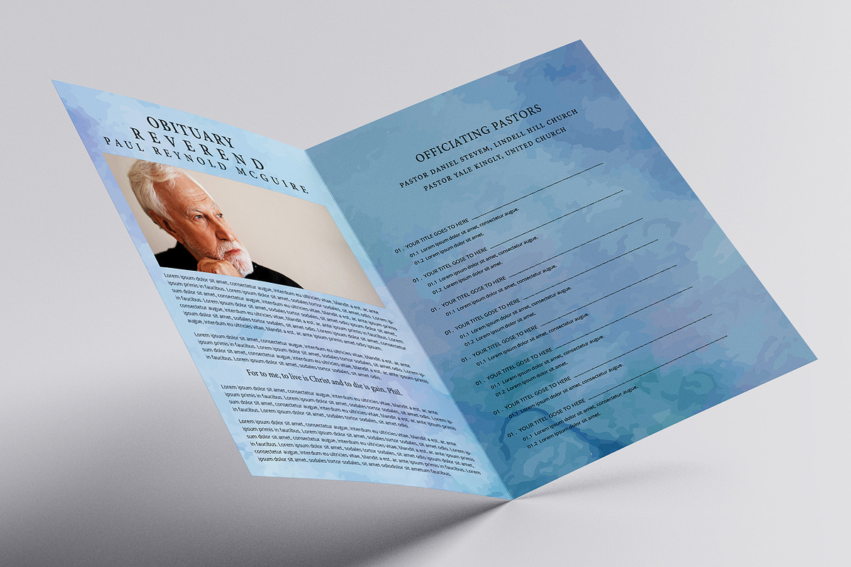 Funeral Program Template, an Invitation Template by Mazharul Islam (Photo 3 of 5)