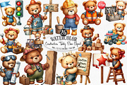 Construction Teddy Bear Bundle, an Illustration by Designking (Thumbnail 1 of 4)