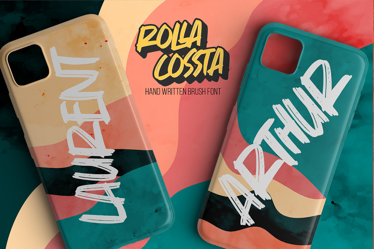 Rolla Cossta -Handwritten Brush Font, a Font by Gassstype (Photo 3 of 8)