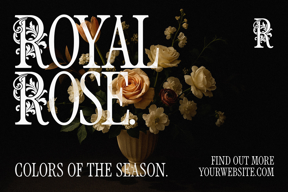 Royal Garden - Swirly Victorian Font, a Serif Font by AndrewPixelType (Photo 7 of 10)