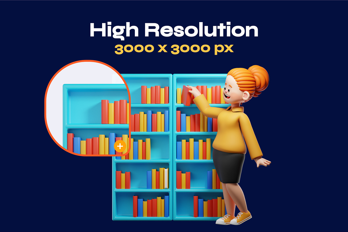 Teacher 3D Character Pack, a Characters & Person 3D Model by orenjidesign (Photo 2 of 8)