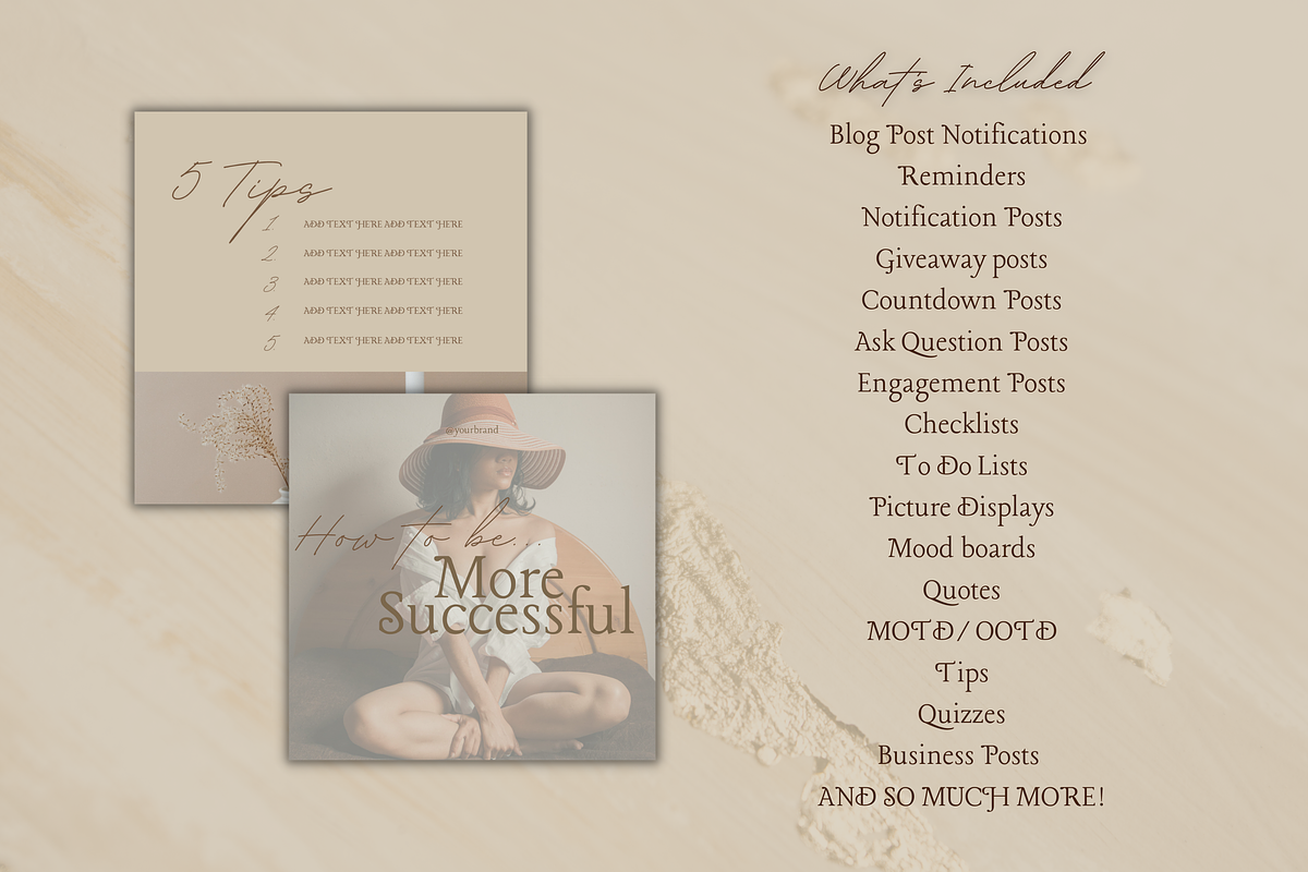 Instagram Template Blogger Neutral, a Social Media Template by Faytemplates (Photo 4 of 9)