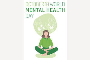 World mental health day. Internation, a Healthcare Illustration by Anna's Shop