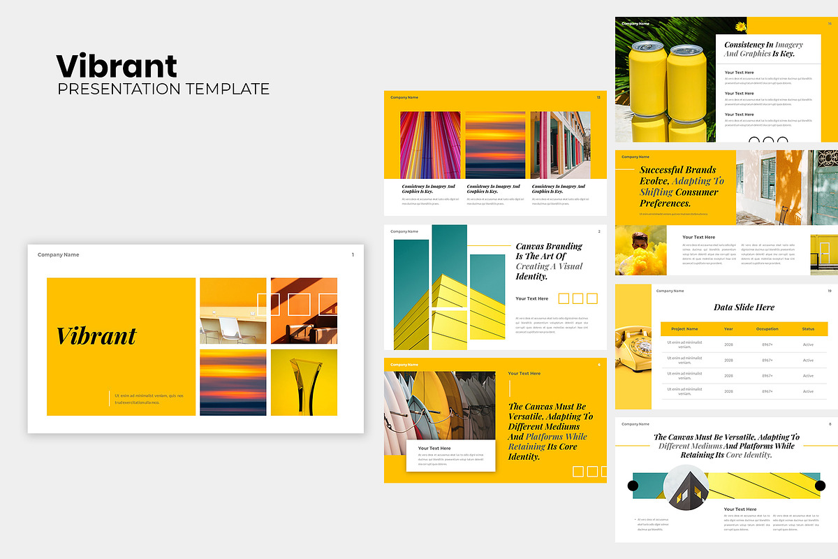 Vibrant Creative Business Keynote, a Presentation Template by Robs Daily Design (Photo 3 of 9)