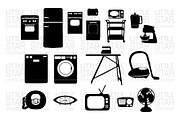 Mid Century Mod Appliance Graphics, an Icon by Little Star Creative (Thumbnail 3 of 3)