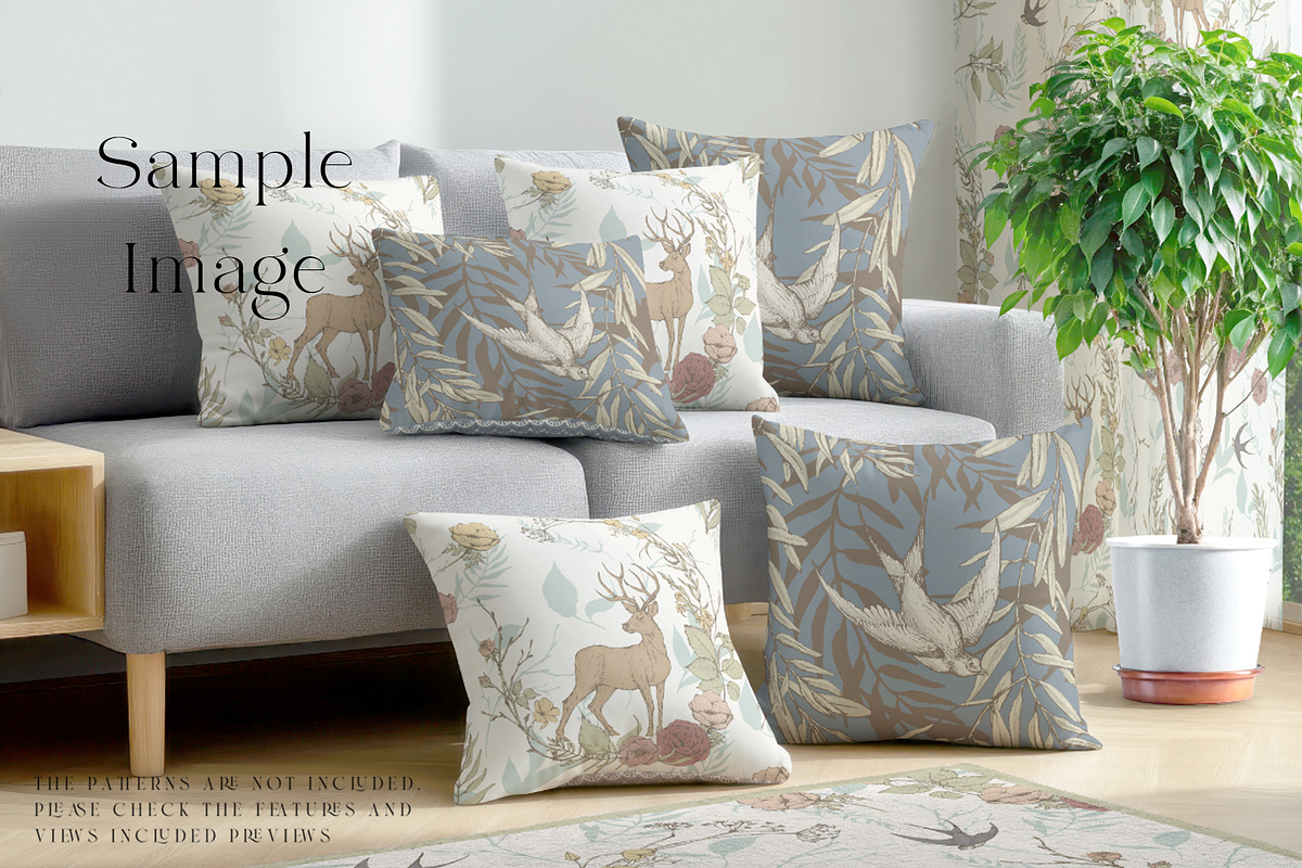 Throw Pillows Mockups, a Mockup by mock-ups (Photo 11 of 21)