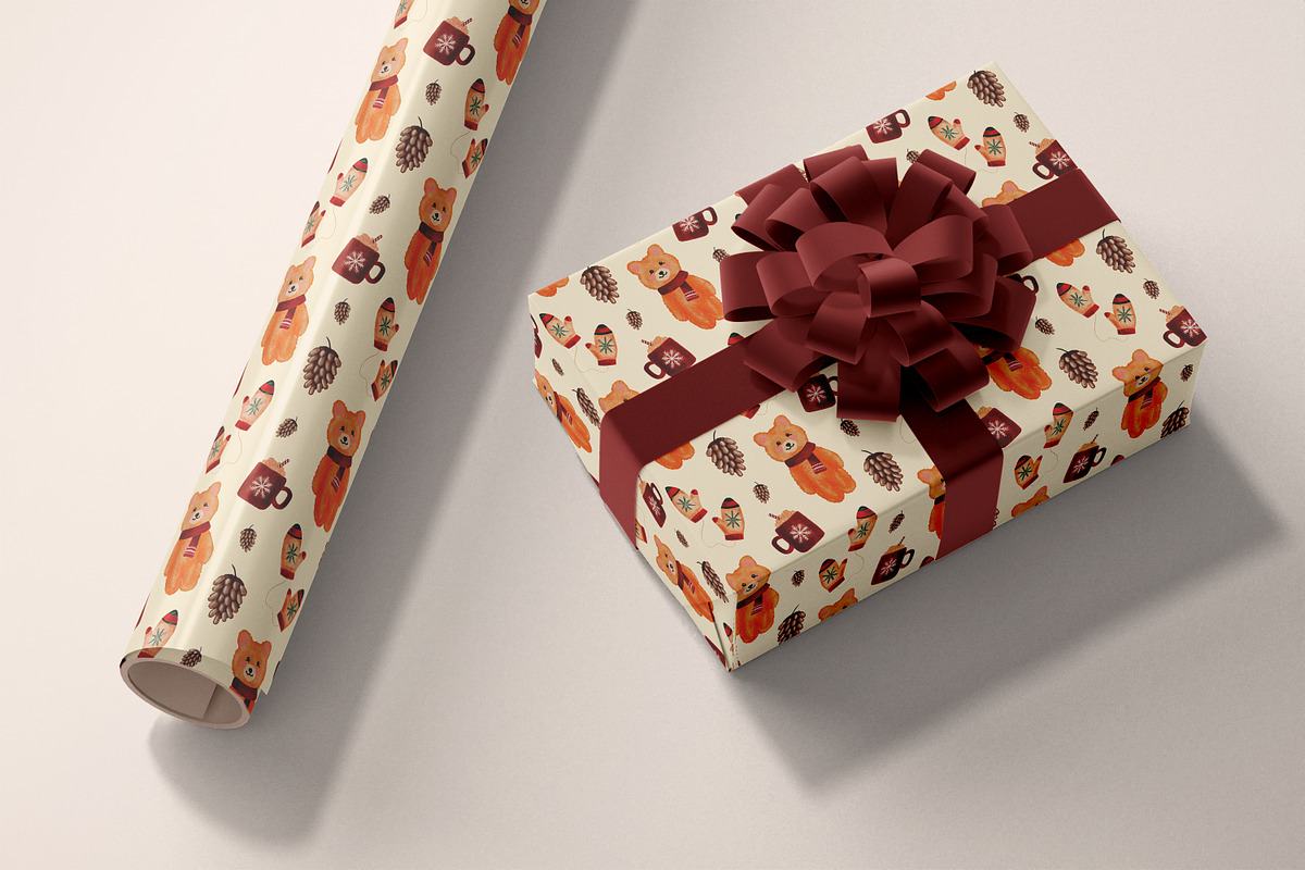 Christmas seamless patterns set, a Pattern Graphic by Dreamline Desings (Photo 2 of 10)
