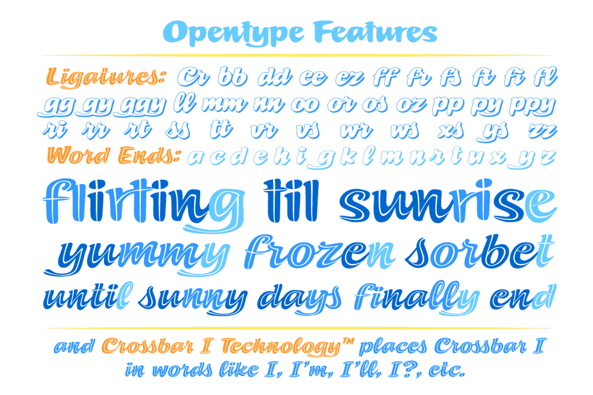 Summer Fling - brush signage font, a Script Font by Comicraft Fonts (Photo 4 of 6)