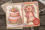 Christmas Ephemera Junk Journal Kit, a Seasonal Illustration by Print Haven Mochi Vintage (Thumbnail 2 of 11)