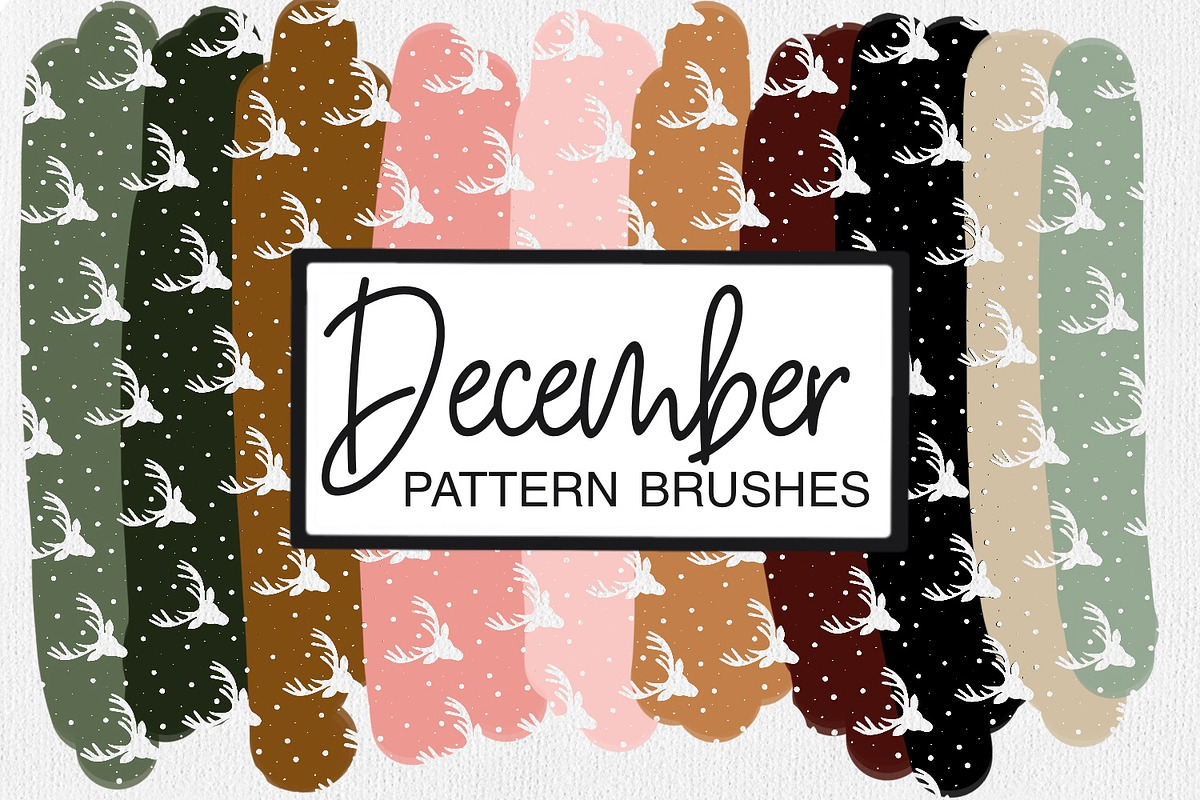 December Pattern Brushes | Winter, a Brush Add-On by illuztrate (Photo 4 of 7)
