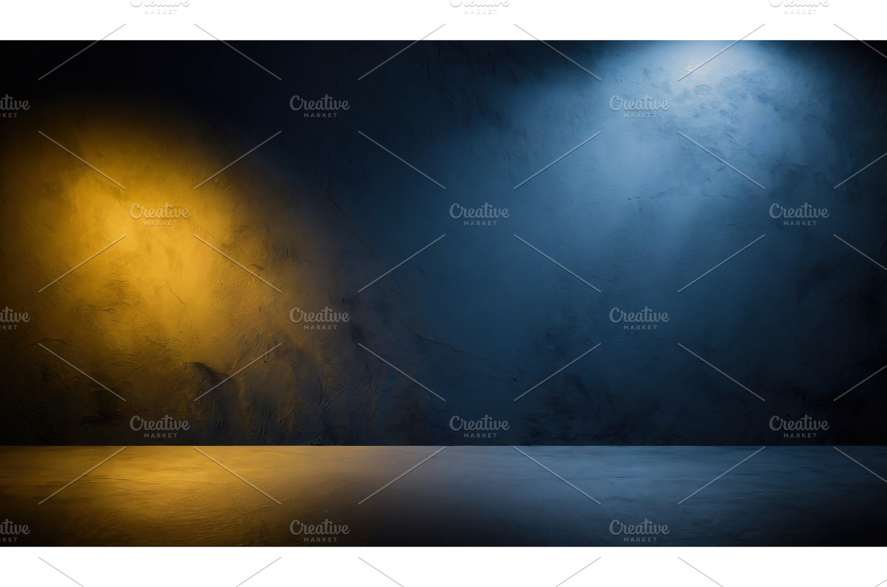 Abstract yellow and blue spotlight, an Abstract Photo by Igor Tichonow