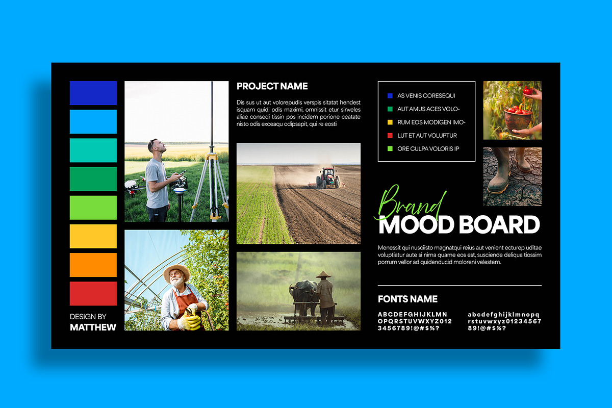 Colorful Mood Board Presentation, an UI Kit Template by MightyDesign (Photo 3 of 8)