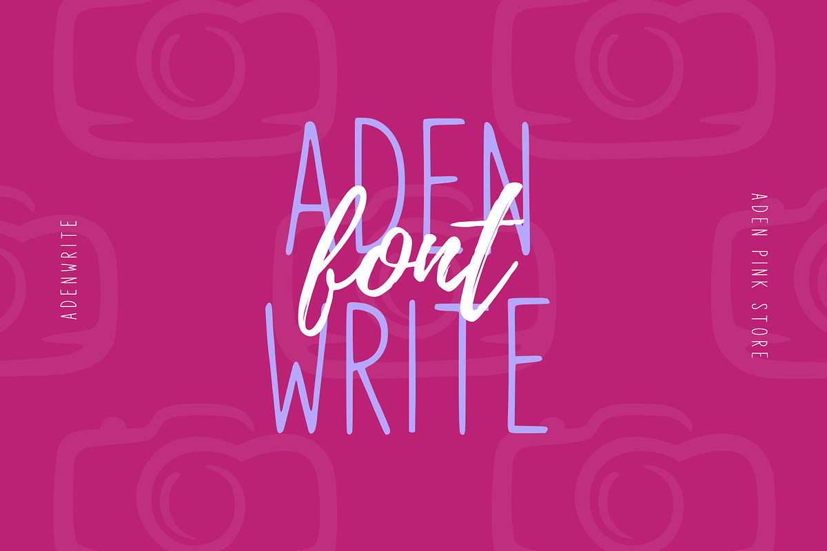 Adenwrite – Modern Elegance in Every, a Handwritten Font by adenpinkstore (Photo 2 of 2)