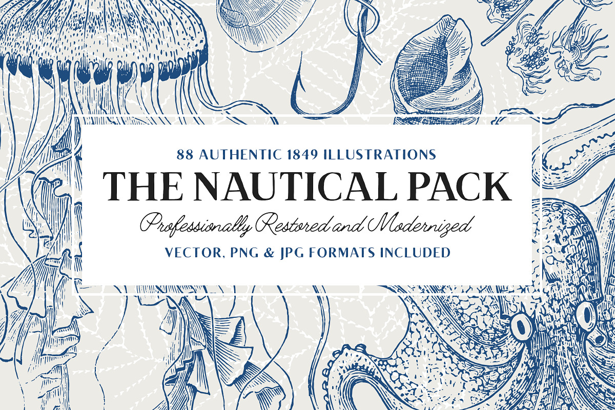 88 Vintage Nautical Illustrations, an Illustration by Century Library (Photo 1 of 6)