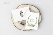 Watercolor woodland animals set, an Animal Illustration by OrangePeafowlArt (Thumbnail 6 of 14)