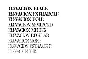 Elevacion Font Family