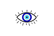 Greek Evil Eye Vector Set, an Empty State Illustration by Creathub Studio (Thumbnail 2 of 6)