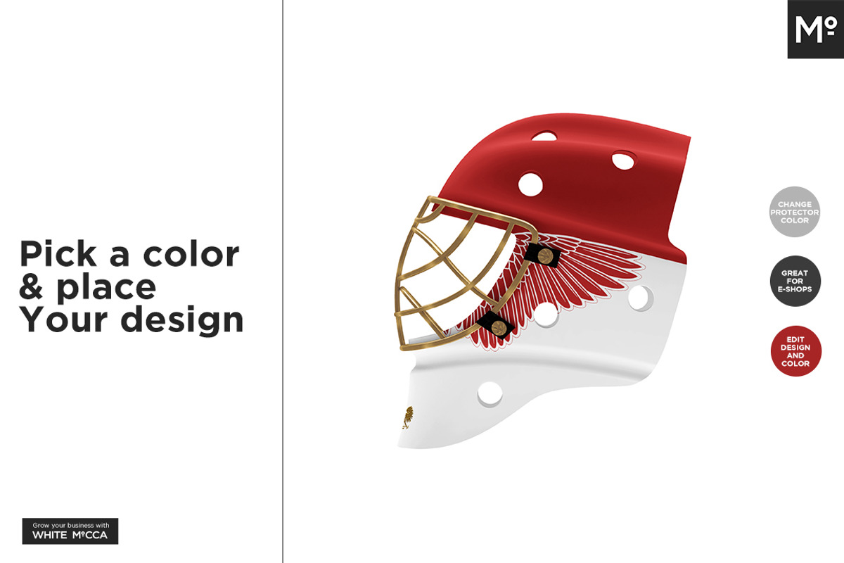 Hockey Goalie Mask Mock-up, a Household Mockup by Mocca Mockups Store (Photo 7 of 10)