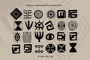 African Shape Motifs Collection, a Decorative Illustration by Sweet Fig (Thumbnail 2 of 12)