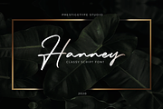 Hanney - Classy Script Font, a Script Font by Prestigetype (Thumbnail 1 of 7)