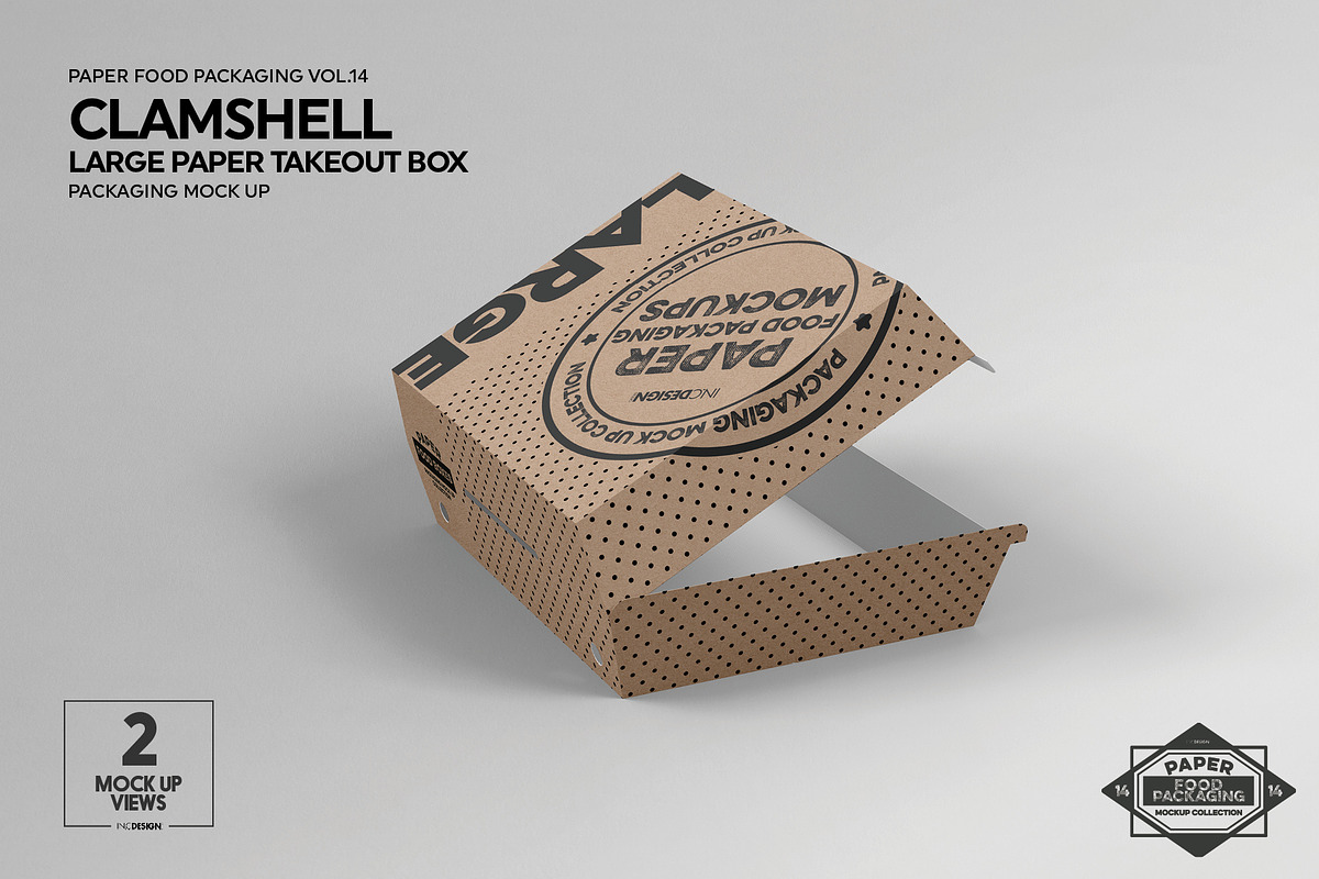 VOL.14 Food Box Packaging Mockups, a Packaging Mockup by INCDesign (Photo 4 of 25)