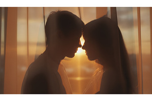 Silhouette of a young couple, a Person Photo by Igor Tichonow
