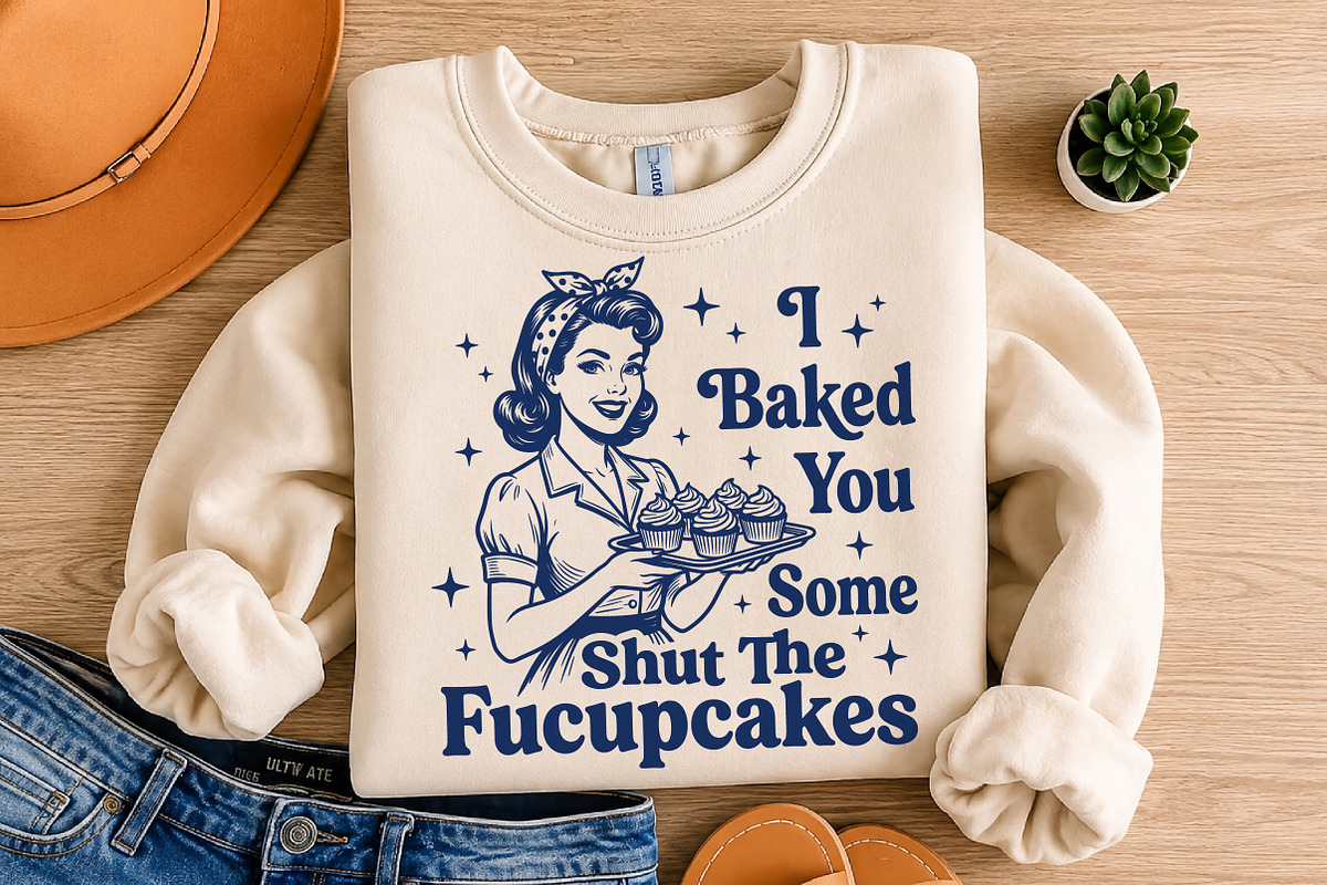 Trendy Vintage Retro Housewife SVG, a Person Illustration by Libby Wishes (Photo 4 of 5)