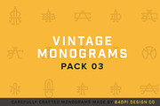 15 Vintage Monograms Pack 03, a Branding & Logo Template by Design Union Mx (Thumbnail 1 of 3)