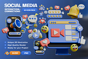 Social Media 3D Icon Pack, an Object 3D Model by Haps Space (Thumbnail 1 of 4)