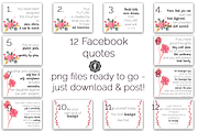 Botanical Watercolor FB/IG Bundle, a Social Media Template by Andrea Schrag Designs (Thumbnail 2 of 5)