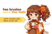 Procreate Mikan Soft Texture Brushes, a Brush Add-On by ProcreateiBox (Thumbnail 2 of 6)