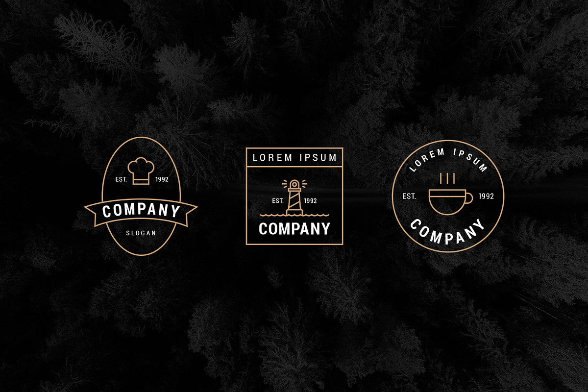 Modern Vintage Logo Templates, a Branding & Logo Template by P.F. Creative Lab (Photo 4 of 6)