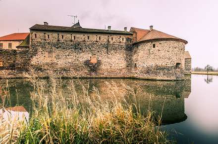 Medieval castle with water canals, a Holiday Photo by PhotoVision Pavel Rezac