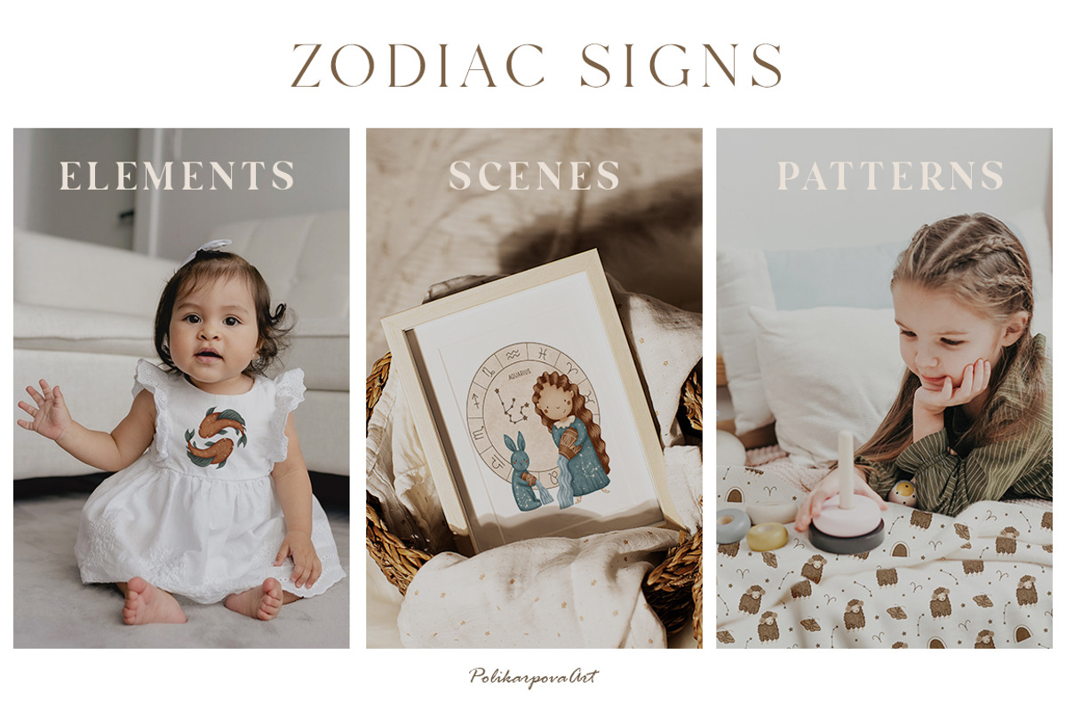 ZODIAC SIGNS. Astrology collection, an Animal Illustration by polikarpovaart (Photo 2 of 12)