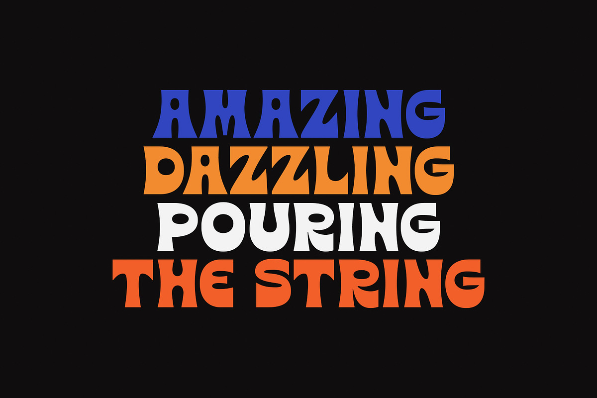 Berlos Experimental Display Font, a Sans Serif Font by Maulana Creative (Photo 5 of 6)