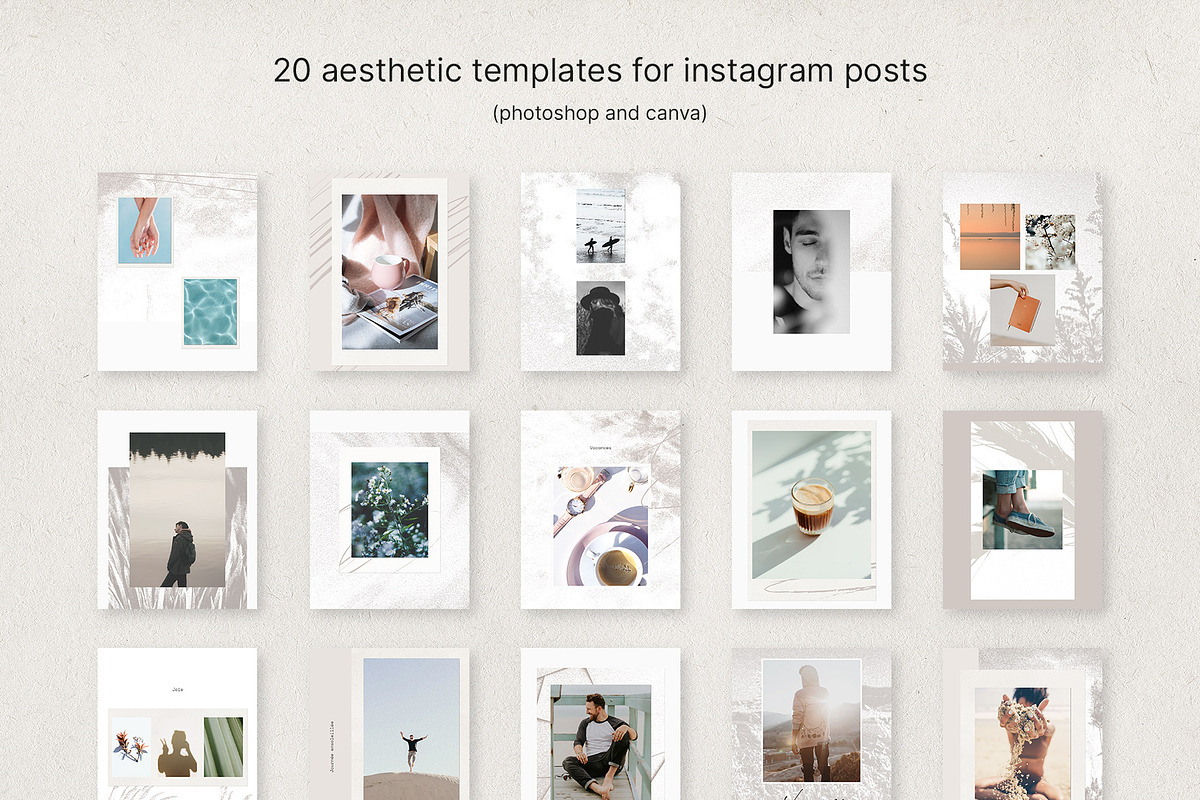 Aesthetic instagram template | CANVA, a Social Media Template by BigWeek (Photo 3 of 9)