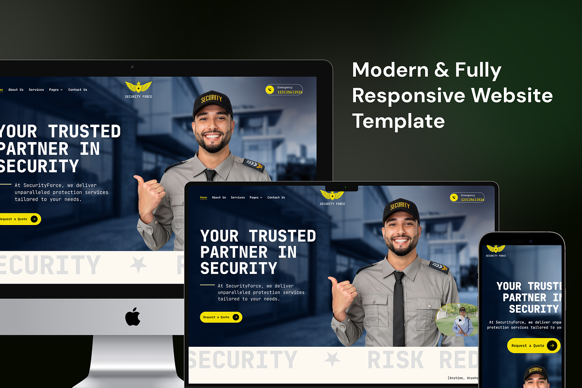 SecurityForce, Security Service Site preview 3