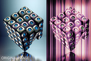 Duotone Strips Photoshop Action Set, an Action Add-On by GrafxFun (Thumbnail 2 of 10)
