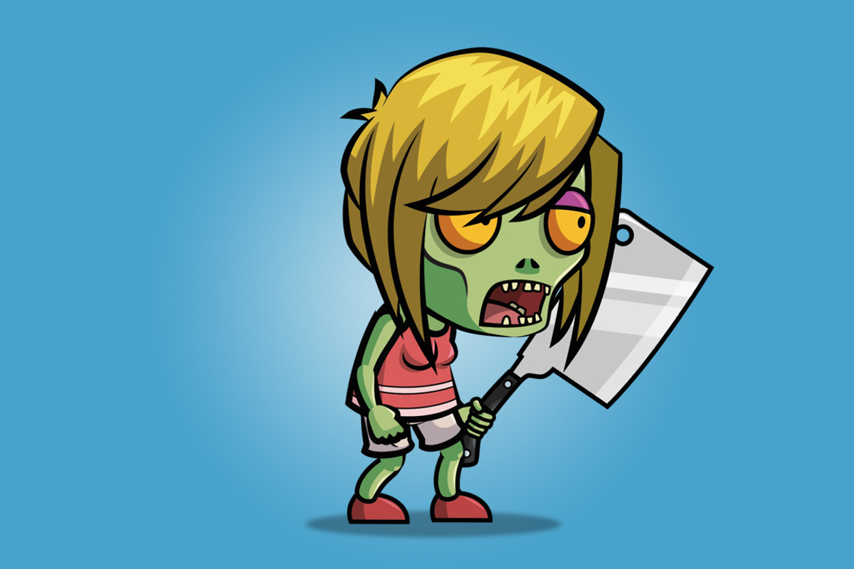 Meat Clever Zombie Wife, an Illustration by tokegameart (Photo 1 of 4)
