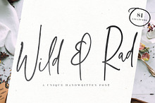 Wild & Rad Handwritten Script Font