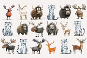 Quirky Animals Mega Bundle, an Animal Illustration by PaintPixelCo (Thumbnail 11 of 15)