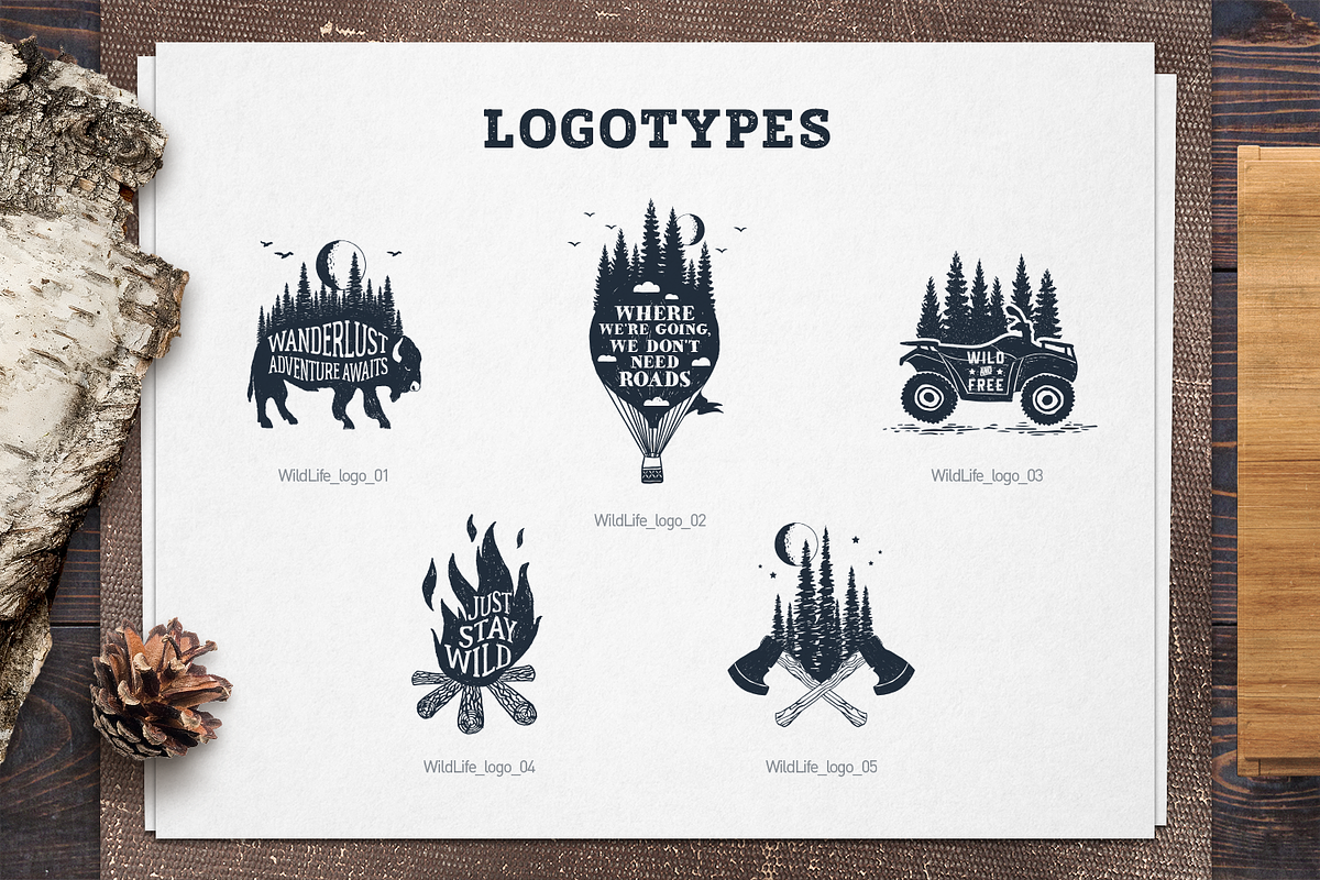 WildLife. 15 Double Exposure Badges, a Branding & Logo Template by Cosmic Store (Photo 4 of 12)