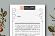 Creative Resume Template for MS Word, a Resume Template by Botanica Paperie (Thumbnail 3 of 6)