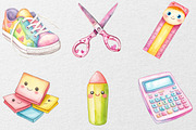 Cute Girly Back to School Clipart Bu, an Illustration by DreamCafeArt (Thumbnail 6 of 7)