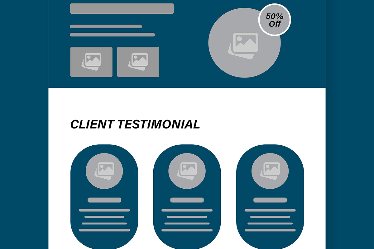 Clean Web Wireframe Template Design, a Wireframe Template by MightyDesign (Photo 5 of 9)