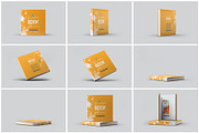 Square Book Mock-Up, a Books & Magazine Mockup by Se٧enStudio (Thumbnail 9 of 9)